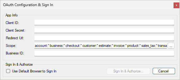Wave Accounting Connection Manager OAuth page
